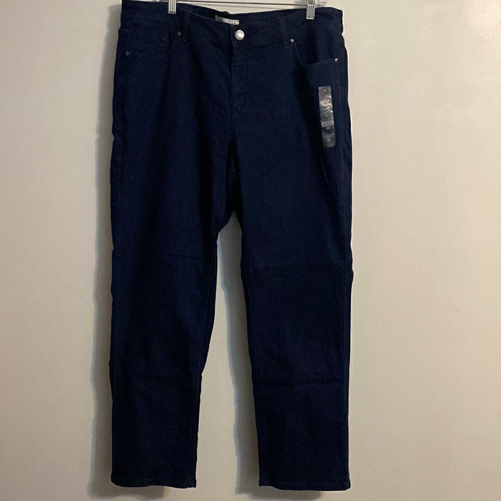 Lane Bryant Essential denim midrise straight jeans, size 20
